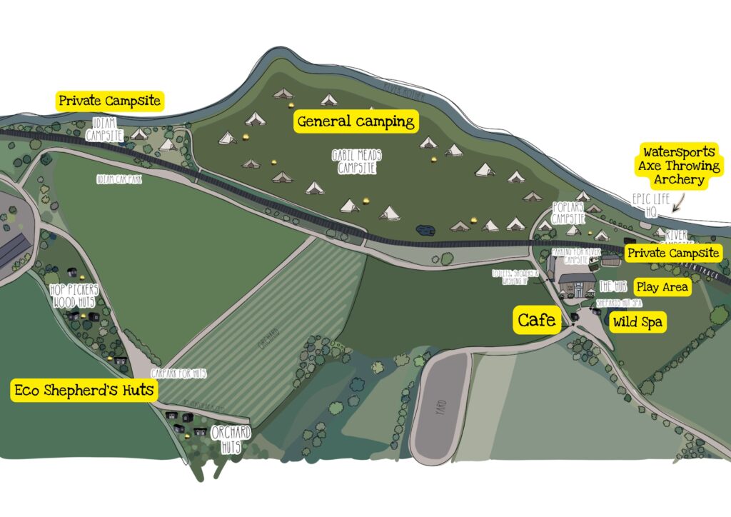 map of the original hut company